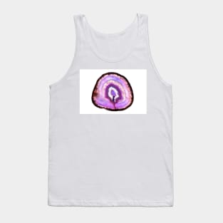 Purple agate mineral cross section Tank Top